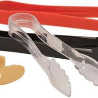 Omcan - 12” Black Polycarbonate Scallop Tong, Pack of 40 - 80159
