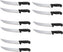 Omcan - 12” Butcher Steak Knife with Black Polypropylene Handle, Pack of 5 - 12250
