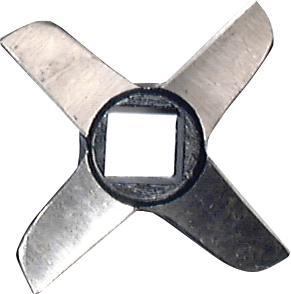 Omcan - #12 Carbon Steel Meat Grinder Knife, Pack of 5 - 11071
