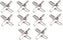 Omcan - #12 Carbon Steel Meat Grinder Knife, Pack of 5 - 11071