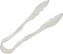 Omcan - 12” Clear Polycarbonate Scallop Tong, Pack of 40  - 80158