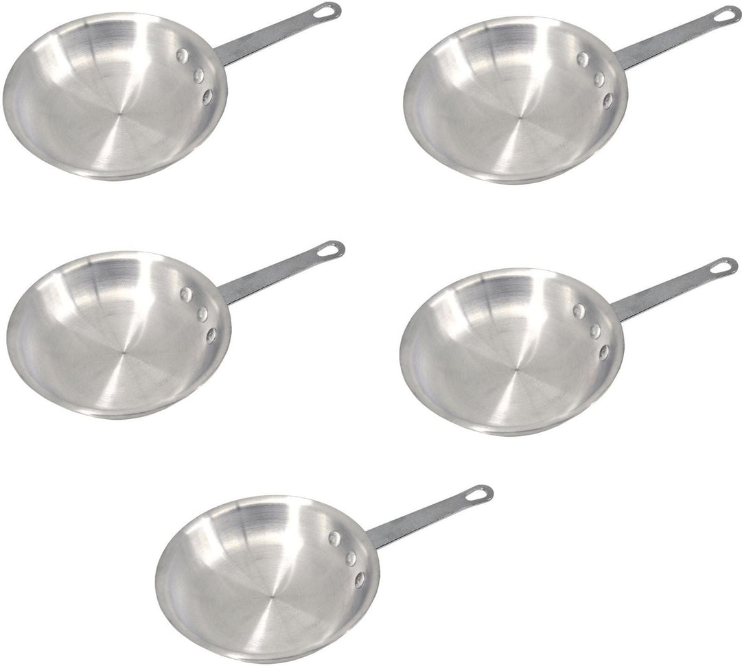Omcan - 12" Commercial Grade Aluminum Fry Pan, Pack of 5 - 43332