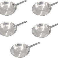 Omcan - 12" Commercial Grade Aluminum Fry Pan, Pack of 5 - 43332
