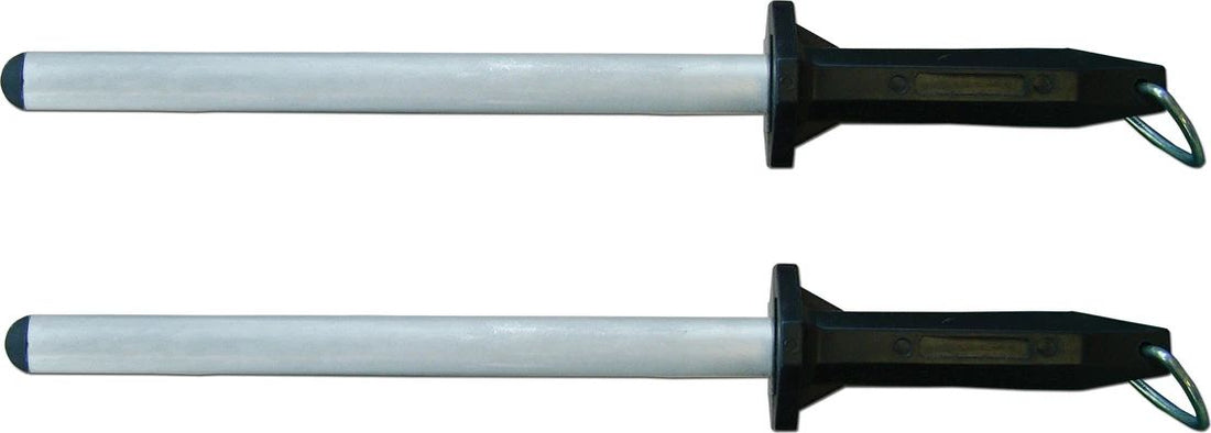 Omcan - 12" Diamond Steel Sharpening Rod, Pack of 2 - 13774