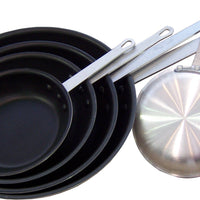 Omcan - 12" Eclipse Finish Commercial Grade Aluminum Fry Pan, Pack of 3 - 43337
