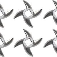 Omcan - #12 European-Style Meat Grinder Knife, Pack of 10 - 11077