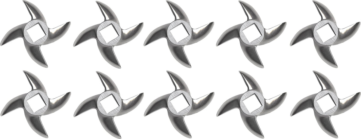 Omcan - #12 European-Style Meat Grinder Knife, Pack of 5 - 11077
