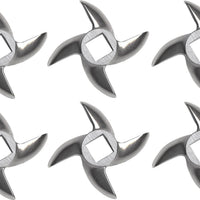 Omcan - #12 European-Style Meat Grinder Knife, Pack of 5 - 11077