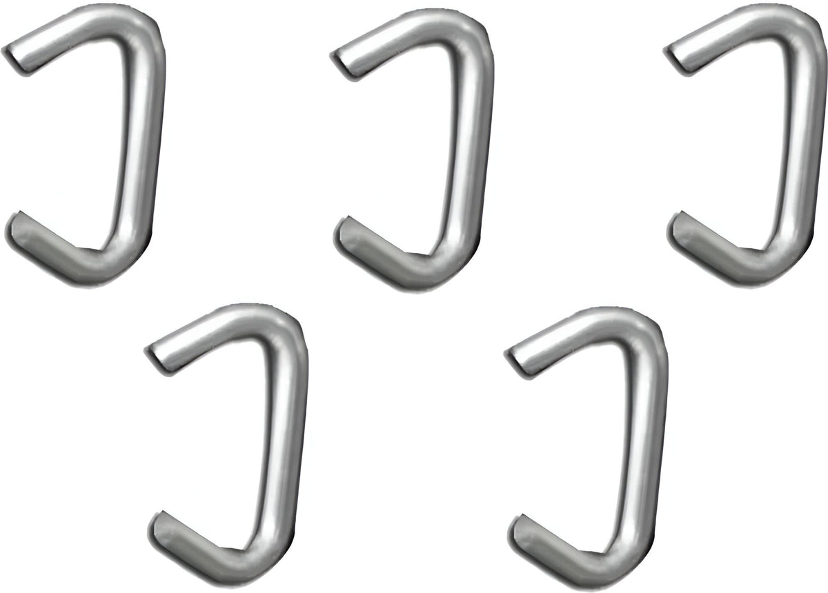 Omcan - 1/2” Galvanized Blunt Hog Rings, Pack of 4 - 19764