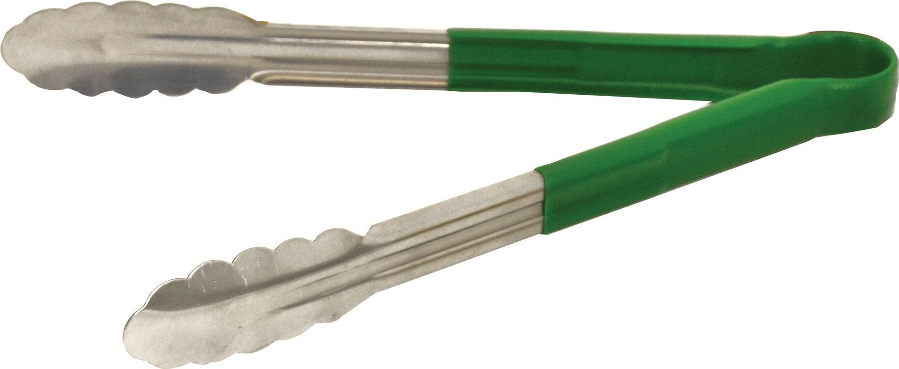 Omcan - 12” Green Handle Utility Tong, 25/cs - 80544