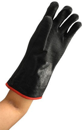 Omcan - 12″ Heavy-Duty Heat-Resistant Neoprene Gloves, 10 Gloves/Cs, Pack of 4 Cases - 47259