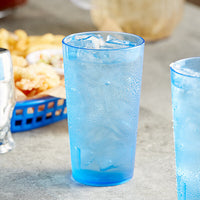 Omcan - 12 Oz Blue Pebbled Tumbler (355 ml), Pack of 100 - 80339