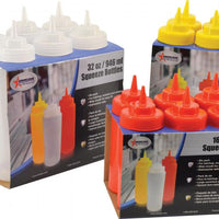 Omcan - 12 Oz Clear BPA Free Condiment Squeeze Bottle, Pack of 40 - 48103