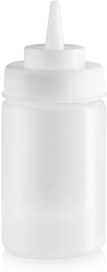 Omcan - 12 Oz Clear BPA Free Condiment Squeeze Bottle, Pack of 40 - 48103