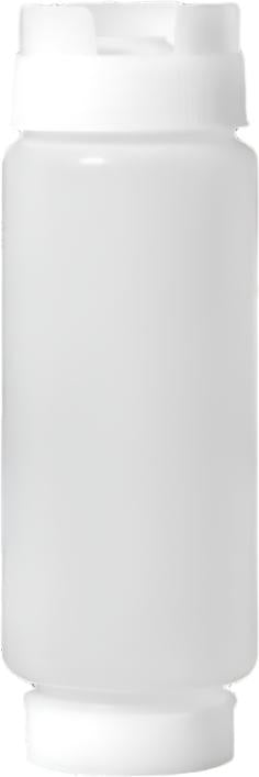 Omcan - 12 Oz Clear Dual-way First In First Out Squeeze Bottle, Pack of 40 - 81160