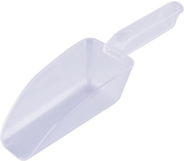 Omcan - 12 Oz Clear Plastic Utility Scoop, Pack of 30 - 81024