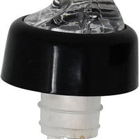 Omcan - 1/2 Oz Clear Spout With Orange Tail Measured Liquor Pourer with Collar, Pack of 5 - 80877