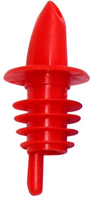Omcan - 12 PCs Red Economy Free-Flow Pourer, Pack of 40 - 80855