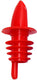 Omcan - 12 PCs Red Economy Free-Flow Pourer, Pack of 40 - 80855