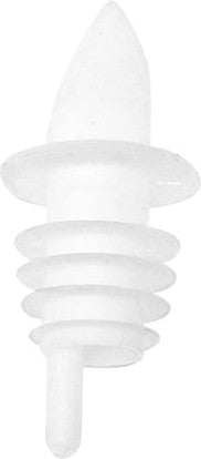 Omcan - 12 PCs White Economy Free-Flow Pourer, Pack of 40 - 80856