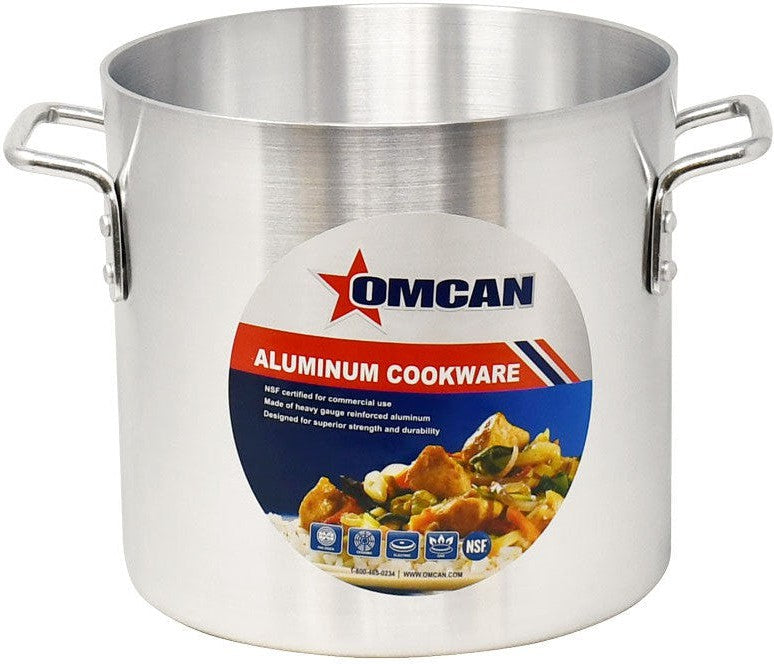 Omcan - 12 QT Aluminium Stock Pot, Pack of 2 - 43367