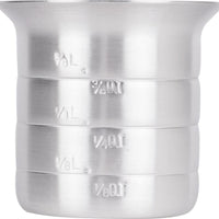 Omcan - 1/2 QT Aluminum Liquid Measure (480 ml), Pack of 25 - 80400