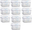 Omcan - 12 QT Clear Square Food Storage Container, Pack of 5 - 80167