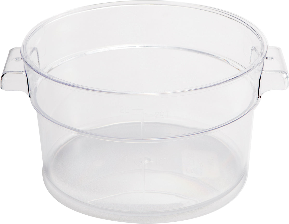 Omcan - 12 QT Polycarbonate Round Food Storage Container, Pack of 4 - 80178