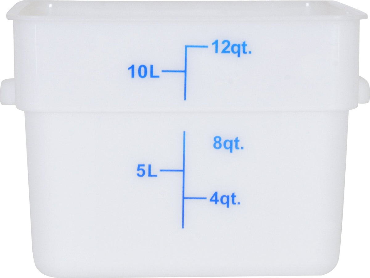 Omcan - 12 QT Square Food Storage Container, Pack of 10 - 80201