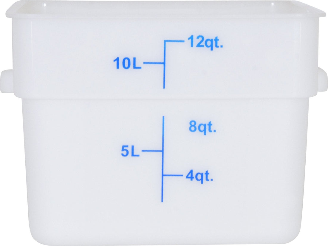 Omcan - 12 QT Square Food Storage Container, Pack of 15 - 80201