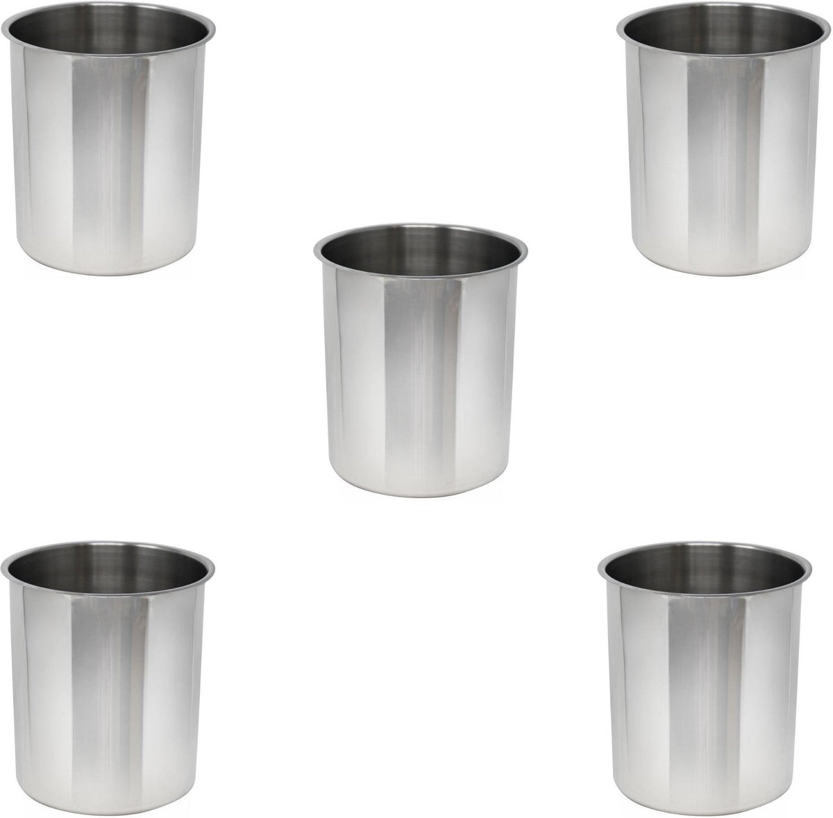 Omcan - 12 QT Stainless Steel Bain Marie Pot, Pack of 3 - 44658