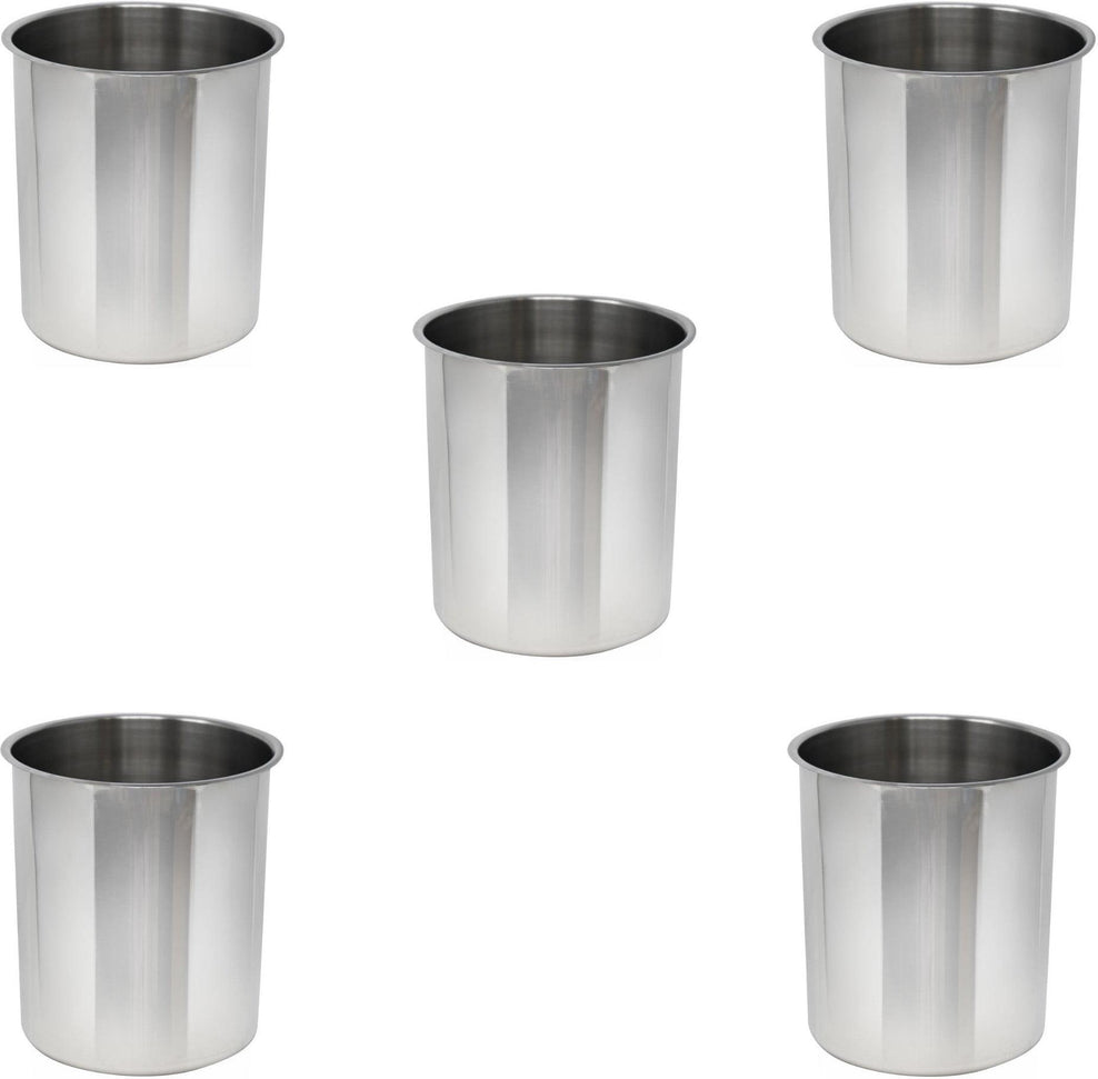 Omcan - 12 QT Stainless Steel Bain Marie Pot, Pack of 5 - 44658