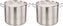 Omcan - 12 QT Stainless Steel Stock Pot with Cover, Pack of 2 - 80438