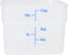 Omcan - 12 QT Translucent Square Food Storage Container, Pack of 12 - 80199