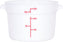 Omcan - 12 QT White Polypropylene Round Food Storage Container, Pack of 15 - 80234