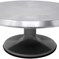 Omcan - 12″ Revolving Cake Non-Slip Base Turntable/Stand, Pack of 36 - 48175