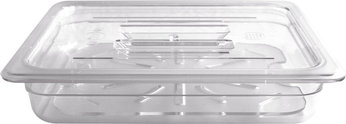 Omcan - 1/2 Size 2.5" Deep Clear Food Pan, Pack of 10 - 80039