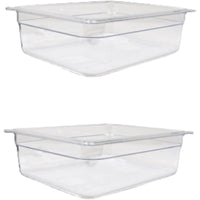 Omcan - 1/2 Size 4" Deep Clear Food Pan - 80055