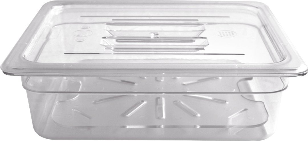 Omcan - 1/2 Size 4" Deep Clear Food Pan, Pack of 15 - 80055