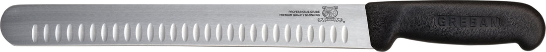 Omcan - 12” Slicer Knife with Straight G-Edge Blade, Pack of 5 - 12713