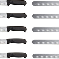 Omcan - 12” Slicer Knife with Straight G-Edge Blade, Pack of 5 - 12713
