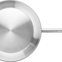 Omcan - 12” Stainless Steel Fry Pan with Helper Handle, Pack of 2 - 80449