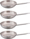 Omcan - 12” Stainless Steel Fry Pan with Helper Handle, Pack of 2 - 80449