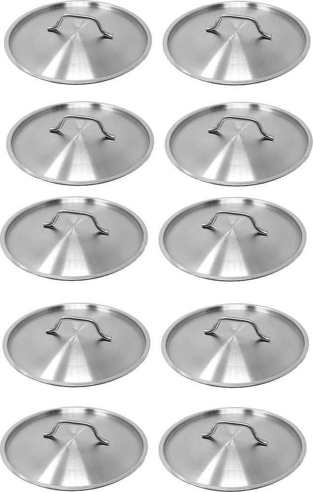 Omcan - 12" Stainless Steel Lid, Pack of 5 - 80455
