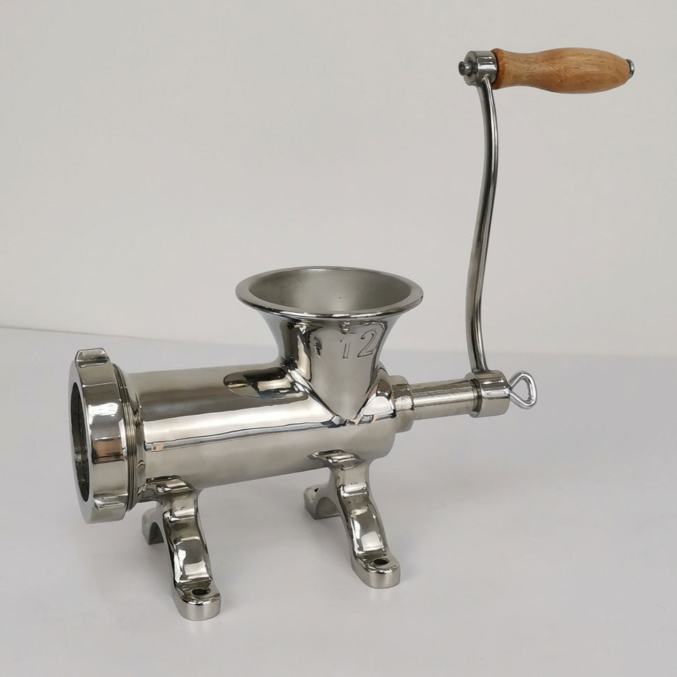 Omcan - #12 Stainless Steel Manual Meat Grinder - 44418