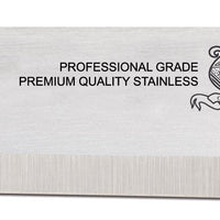 Omcan - 12” Straight Slicer Knife with Black Polypropylene Handle, Pack of 10 - 12524