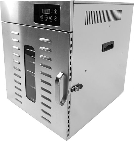 Omcan - 12 Trays Stainless Steel Food Dehydrator with Digital Control - CE-CN-0012-E