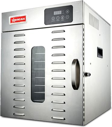 Omcan - 12 Trays Stainless Steel Food Dehydrator with Digital Control - CE-CN-0012-E