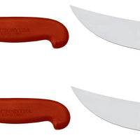 Omcan - 12” Victoria USA Steak Knife with Red Super Fiber Handle, Pack of 2 - 23888