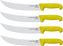 Omcan - 12” Victoria USA Steak Knife with Yellow Super Fiber Handle, Pack of 2 - 23889